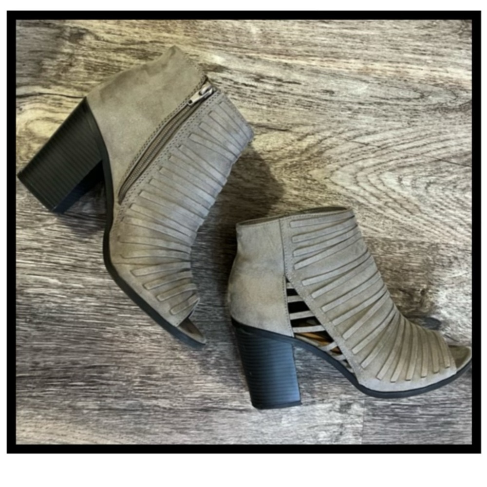 Gray Ankle Booties